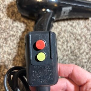 Professional Black Hair Dryer with Safety Features